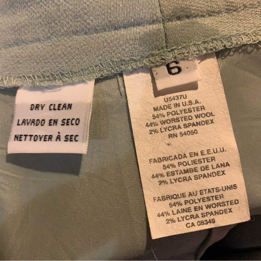 2pc Women's Elegant Sage Green Casual Suit - Picture 6 of 6